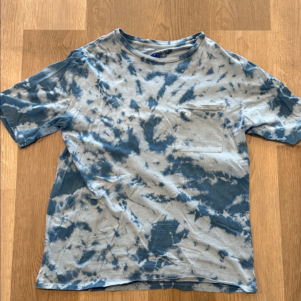 Without Walls Blue and Gray Tie-Dye Tee